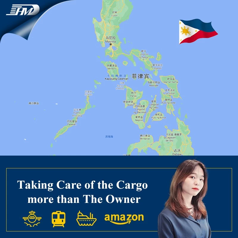 Sea freight forwarder shipping from Guangzhou to Philippines Davao and Manila 