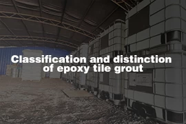 Classification and distinction of epoxy tile grout