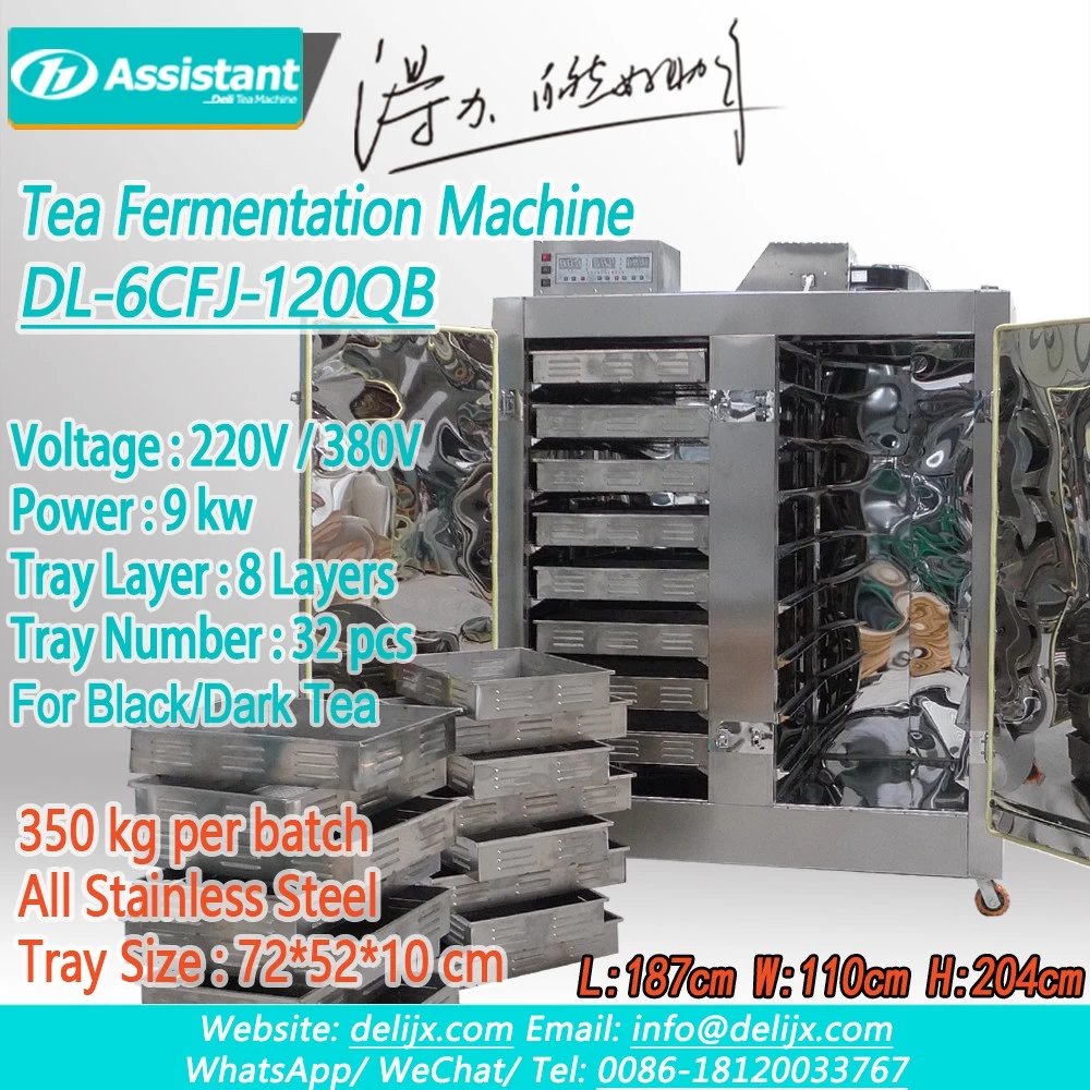 
Máquina de procesamiento de fermentación de té de Heaitng eléctrico de control inteligente de 32 bandejas DL-6CFJ-120QB