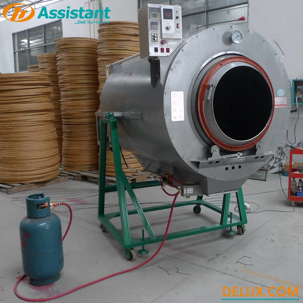 China 100cm Diameter LPG/LNG Heating Green Tea Roaster Machine DL-6CST-100 manufacturer
