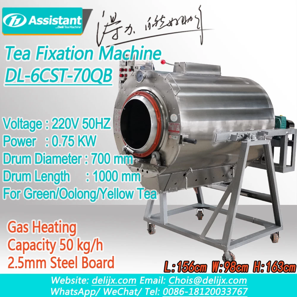 DL-6CST-70QB-Máquina de vaporización de hojas de té-Proceso de vaporización de hojas de té verde-Oolong-Vaporizador de té verde