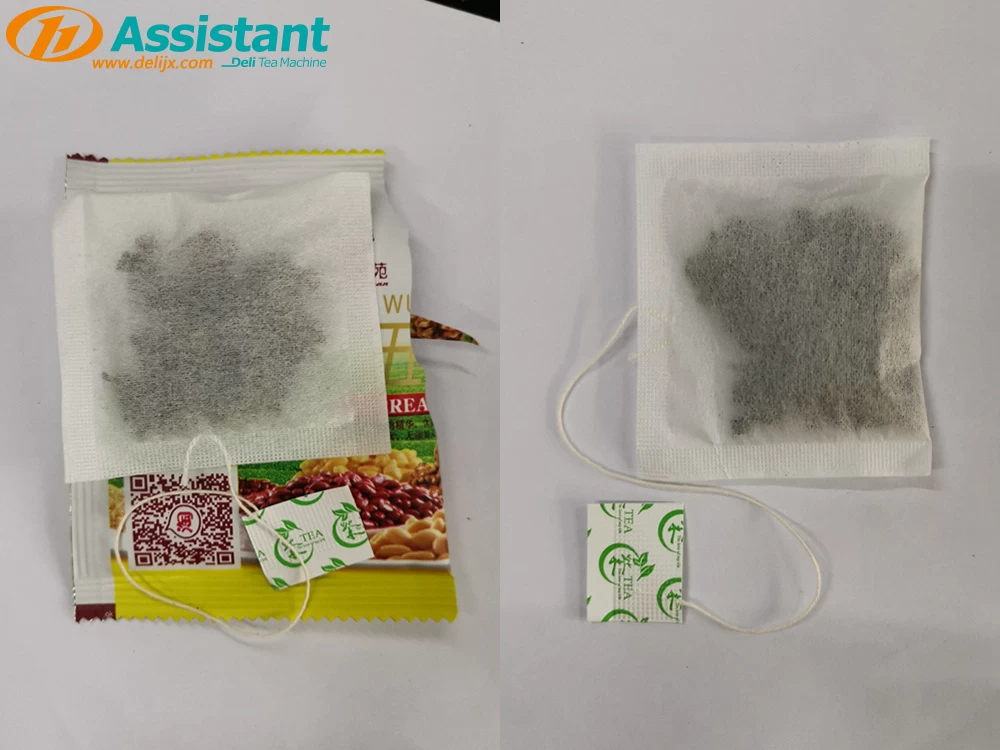 China Automatic Square Tea Bag Packing Machine With Label DL-LSDP-XB manufacturer