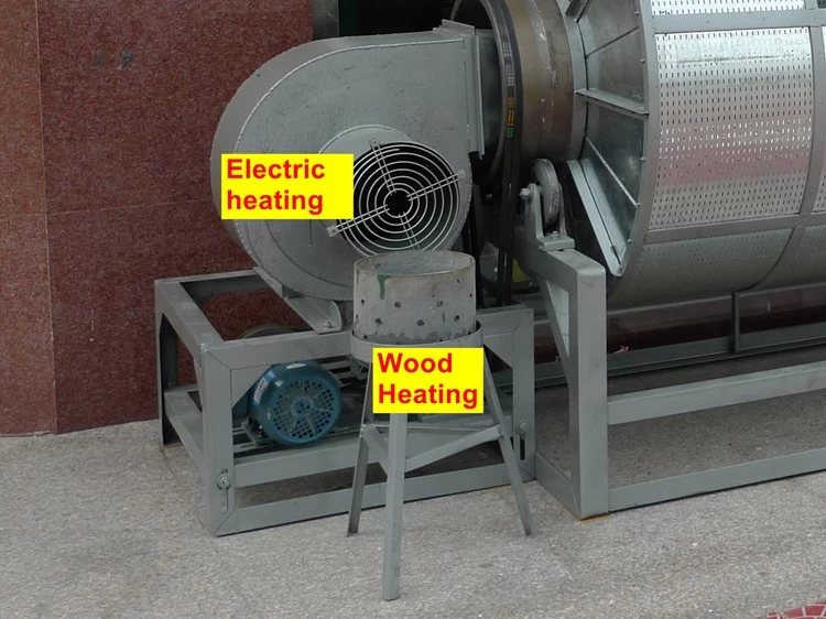Electric/Wood Heating Hot Air Oolong Tea Shaking Drum Machine DL-6CZQ-110T
