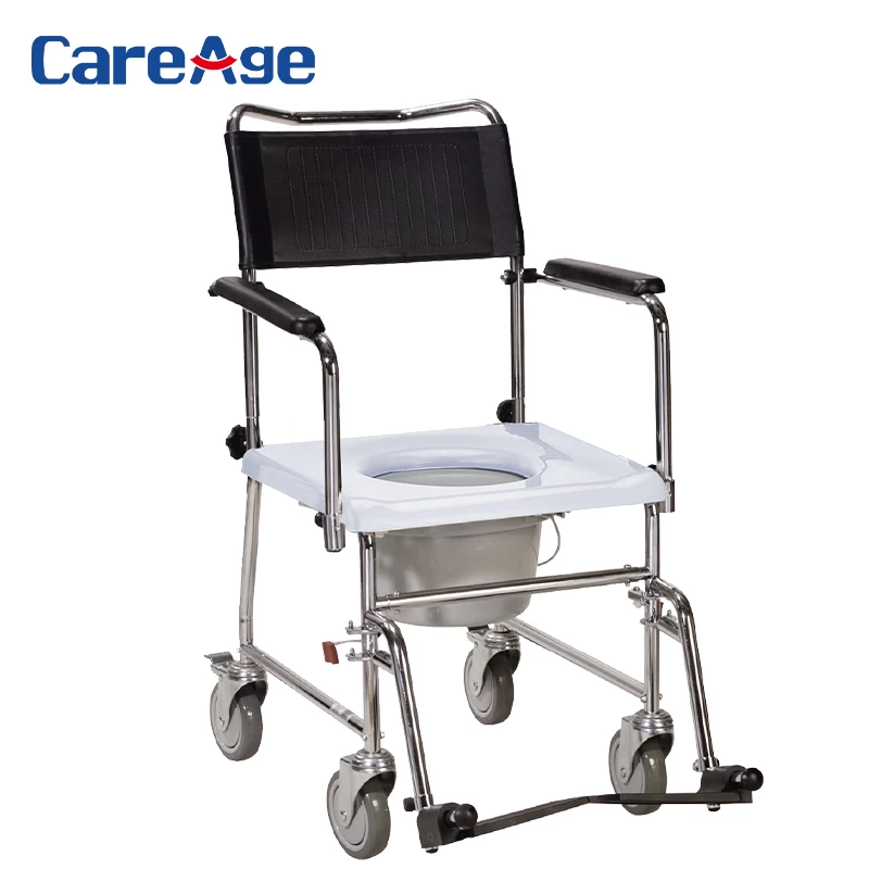 Commode Wheel Chair Weight Limited 350 lbs