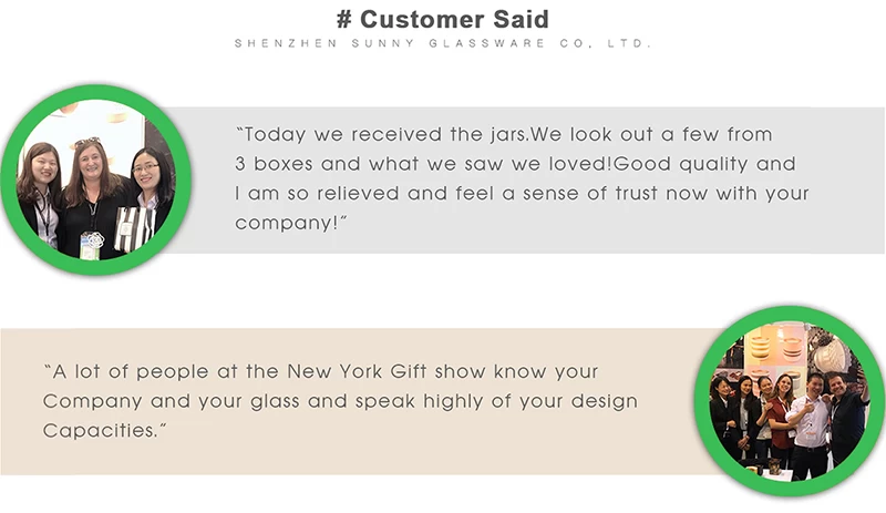 Sunny Glassware Customers Said