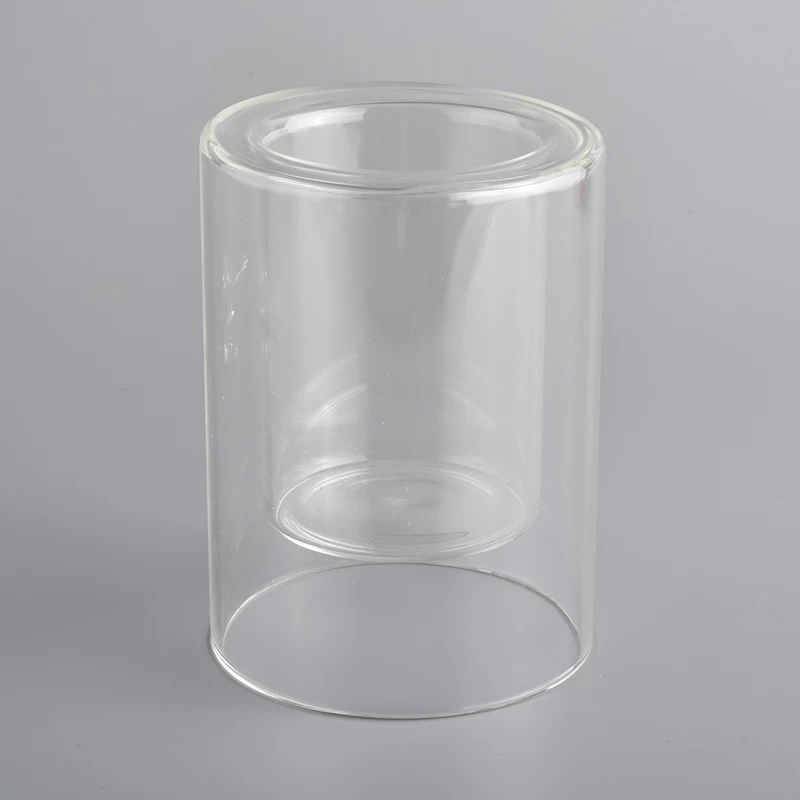 Doubel-wall 8oz glass luxury jar for wholesale from Sunny Glassware