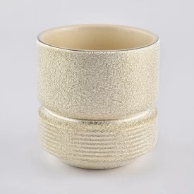 Złote ceramiczne świeczki