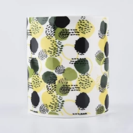 luxury printing ceramic candle jars