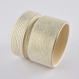 Złote ceramiczne świeczki