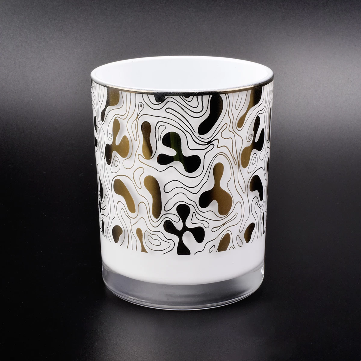 Luxury White Glass Jar For Candle Making Wholesale
