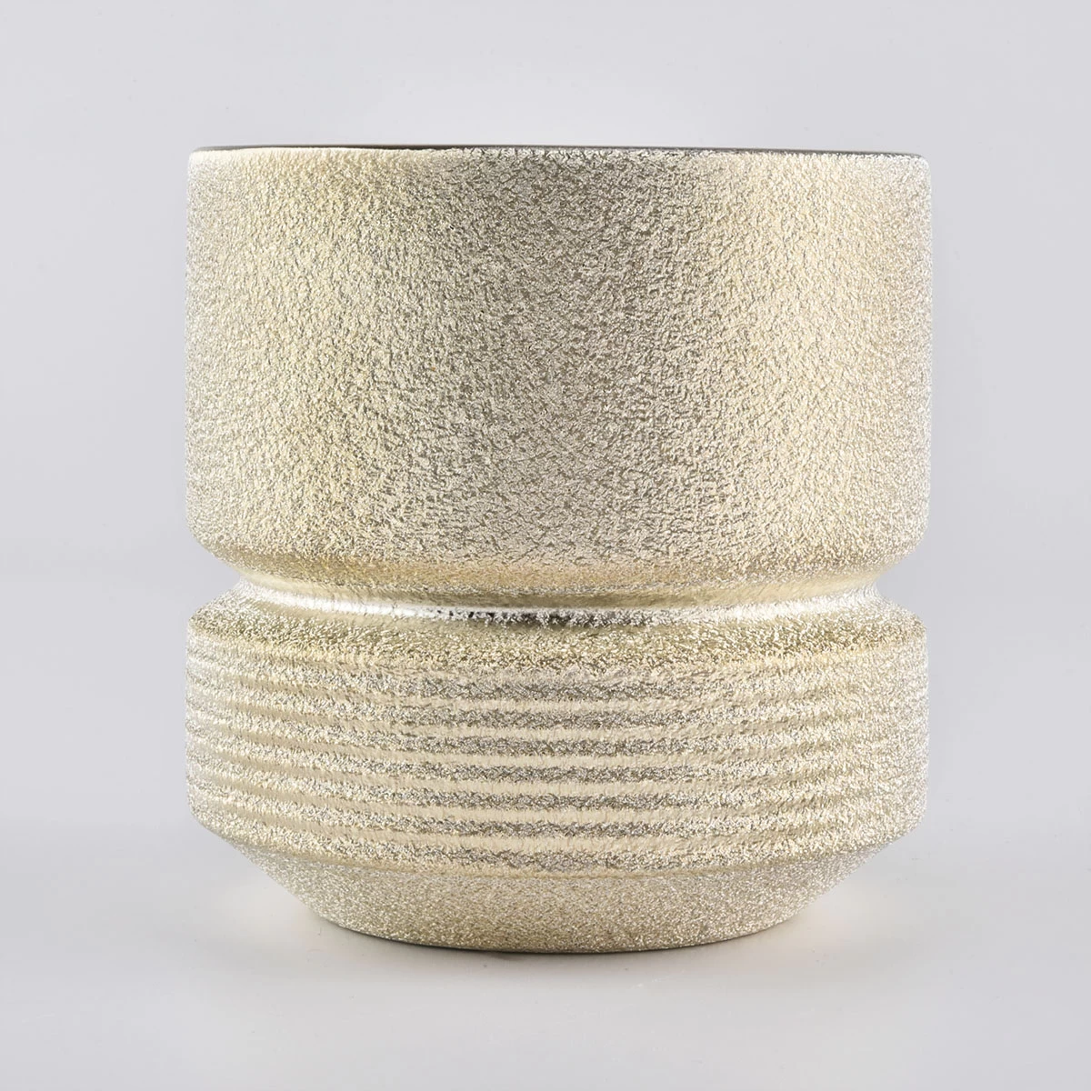 Gold Ceramic Candle Jars
