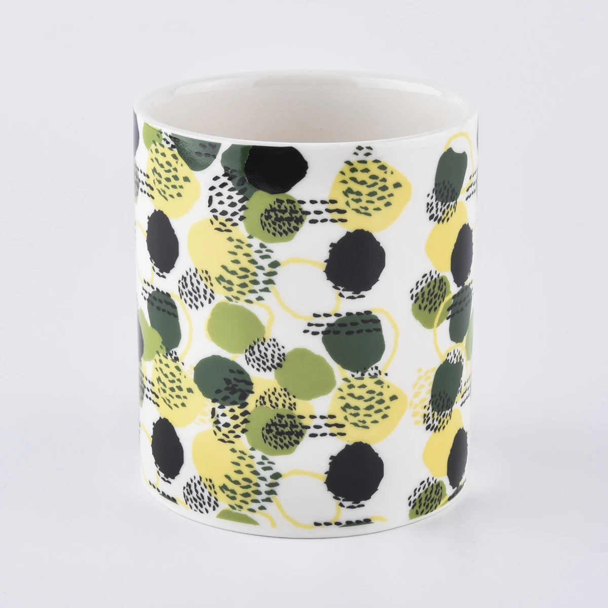 luxury printing ceramic candle jar