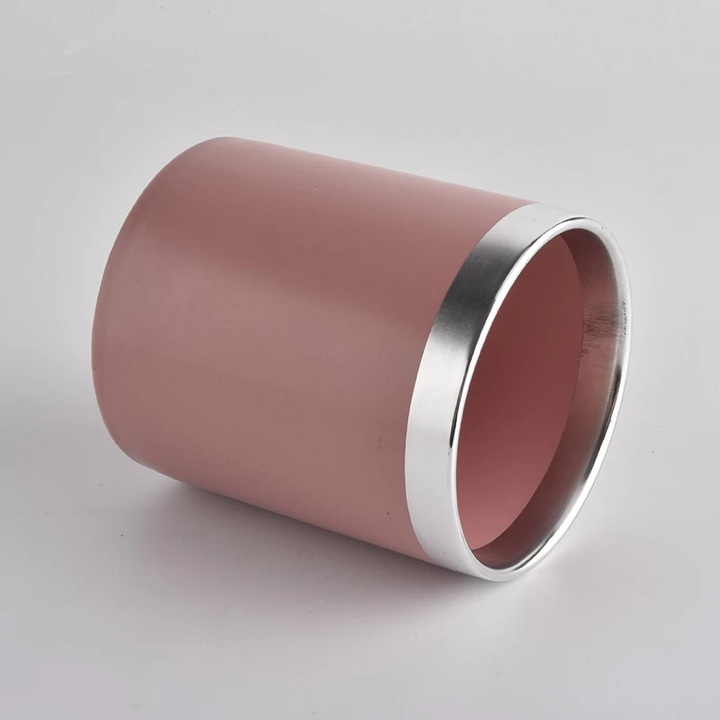 Color Glazed 11oz Ceramic Candle Jars Wholesale