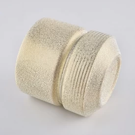 Złote ceramiczne świeczki