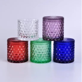 LOW MOQ Glass Candle Jar With Lids
