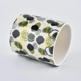 luxury printing ceramic candle jars