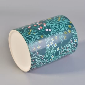 10oz ceramic candle Holder para sa Pasko