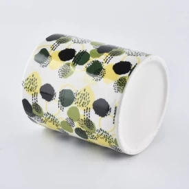 luxury printing ceramic candle jars