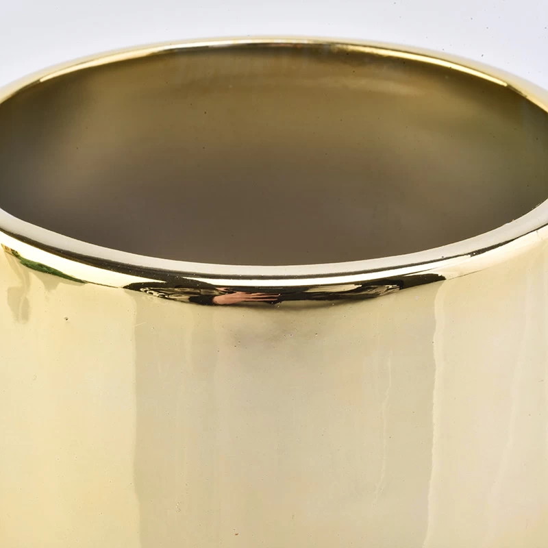 Popular Gold Ceramic Candle Jars