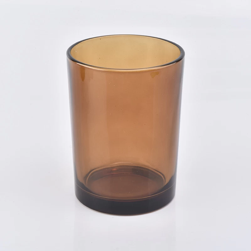Hot Sale Amber Glass Candle Jars