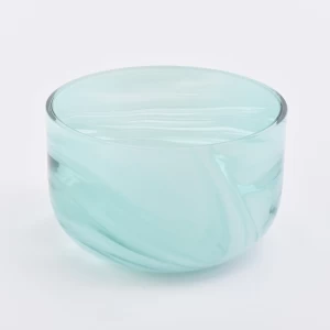 marmorivaikutteiset lasiset kynttilänjalat Sunny Glassware