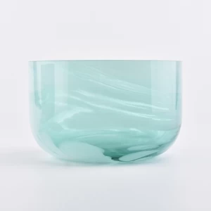 marmorivaikutteiset lasiset kynttilänjalat Sunny Glassware
