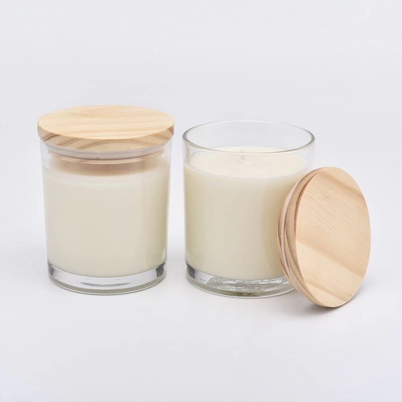 Home decorative crystal glass candle jars with 100% soy wax