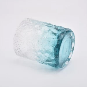 8oz Luxus Blue Bubble Glas Votivkerzengläser Home Decor Großhandel