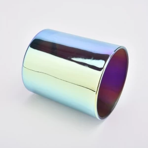 6oz 8oz 10oz luxury Black Holographic Glass Candle Jar