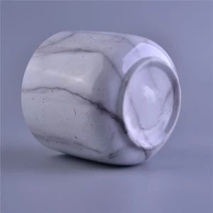 Marmorwassertransfer Aufkleber Keramikkerzenglas mit Duftkerzen