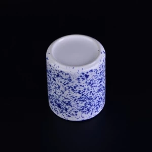 Home Hochzeit dekorative blaue Pocking Keramik Kerzenhalter