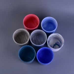 Neue Produkte 7 Arten wolkenförmiger quadratischer kleiner Keramikkerzenhalter