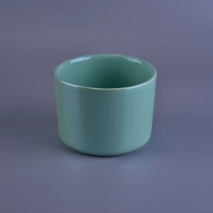 Beautiful color pearl glaze ceramic candle jars