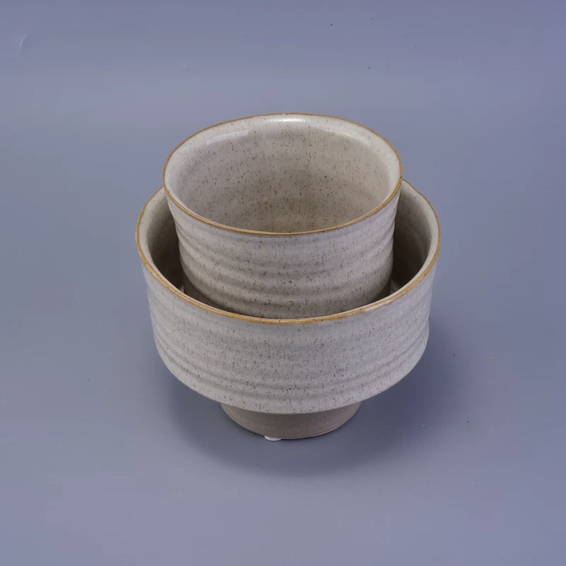 800ml ceramic candle jar with thin base