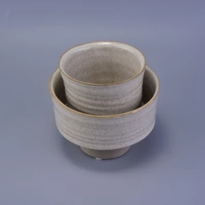 800ml Keramikkerzenglas dünner Boden