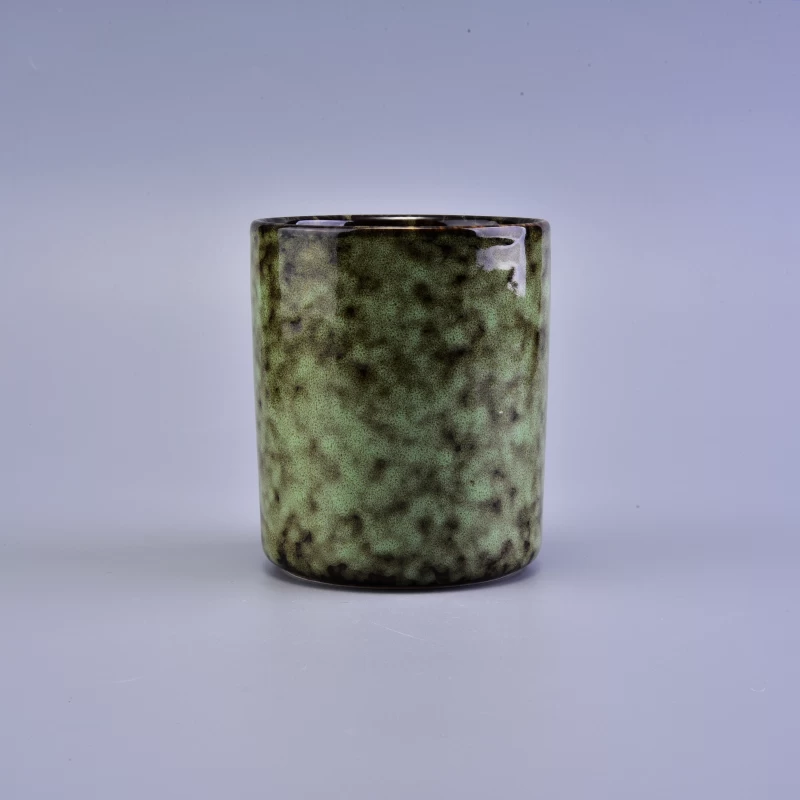 Bling bling Transmutation Glaze Home Decoration Ceramic Candle Holder