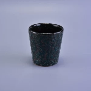 Originaler Kerzenhalter aus Keramik aus Transmutationsglasur