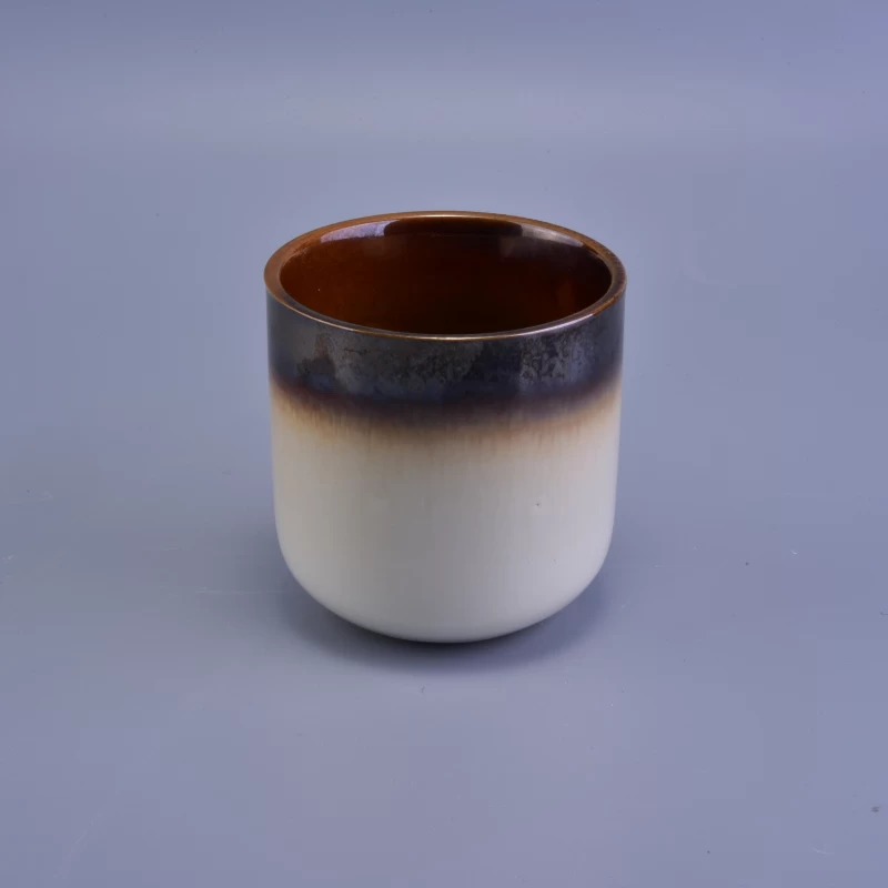 Round bottome home deco ceramic candle holder