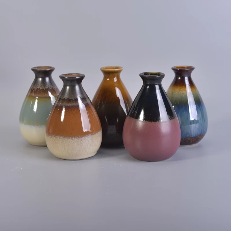 Handmade unique reed diffuse ceramic bottles