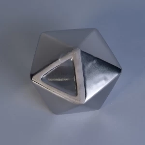 Ainutlaatuinen hopean timantti muotoinen keraaminen purkki tuoksukynttilöille