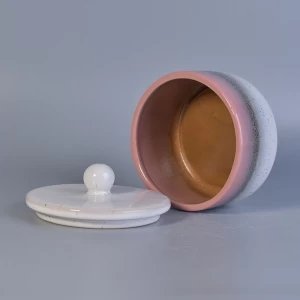 Fambe Glasur Keramik Home Decoration Duft Kerzenglas mit Deckel