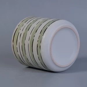 500ml keramische Kerzenhalter mit handgemaltem Design