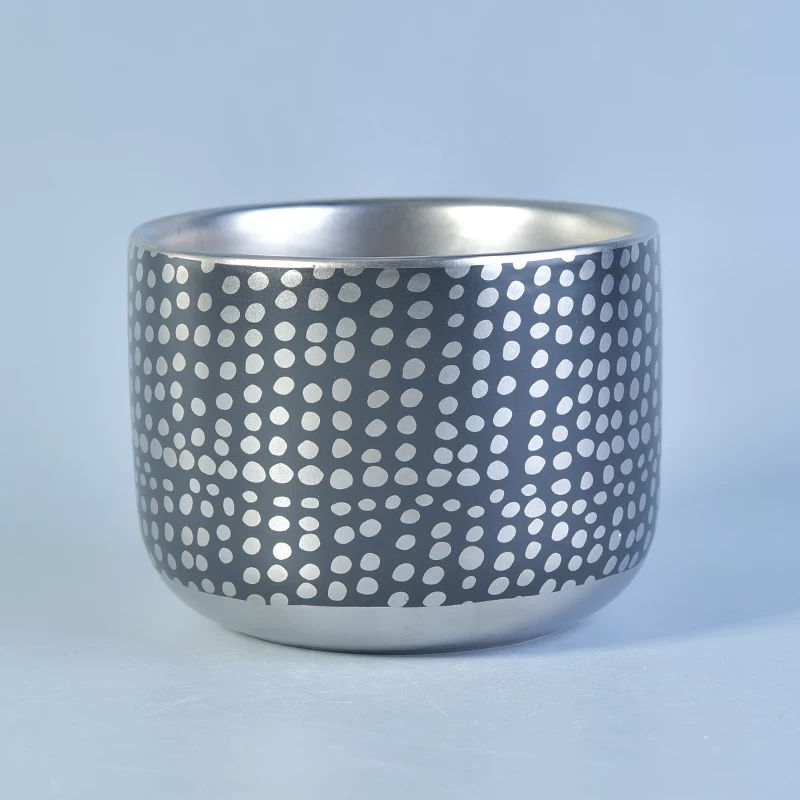 electroplating ceramic candle jar
