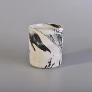 Wohnkultur 10 Unzen schwarz Keramik Kerzenglas