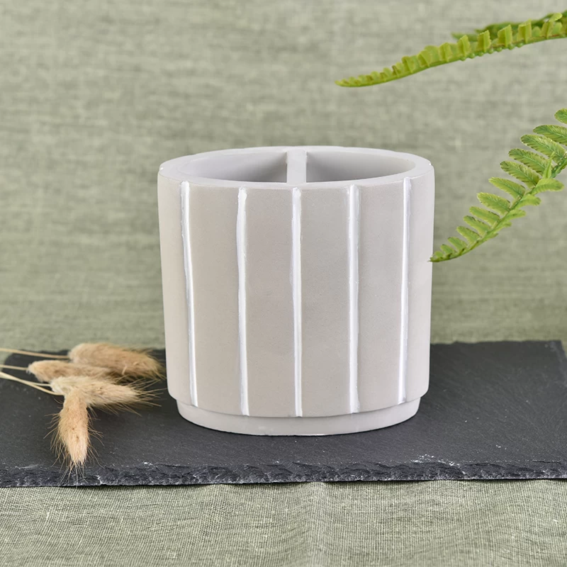 concrete brush pot for toothpaste or toothbrush