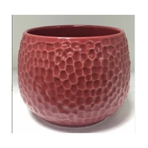 Kugel geformte Punkt geprägt Keramik Kerze Behälter Großhandel