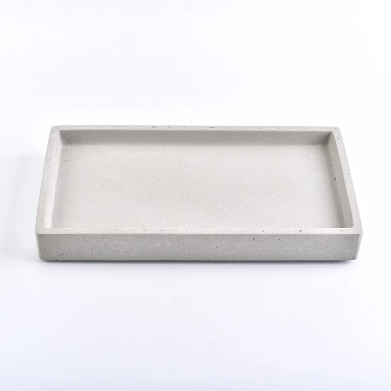 large concrete tray for bathware, for dinnerware
