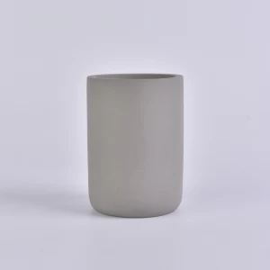 Zylinder grau Beton Kerzenglas