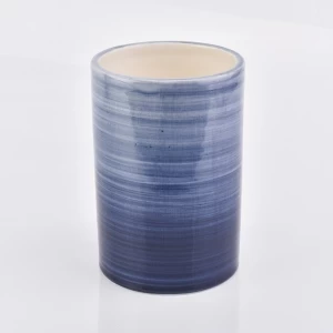 blau-weiße Farbverlauf Keramik Badezimmer-Sets