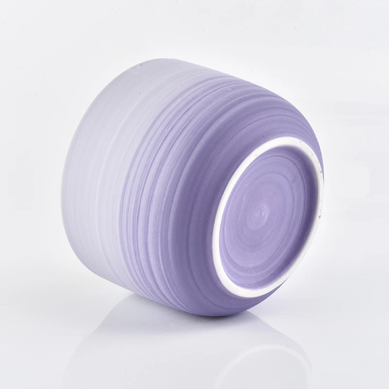 ceramic gradient color candle holder